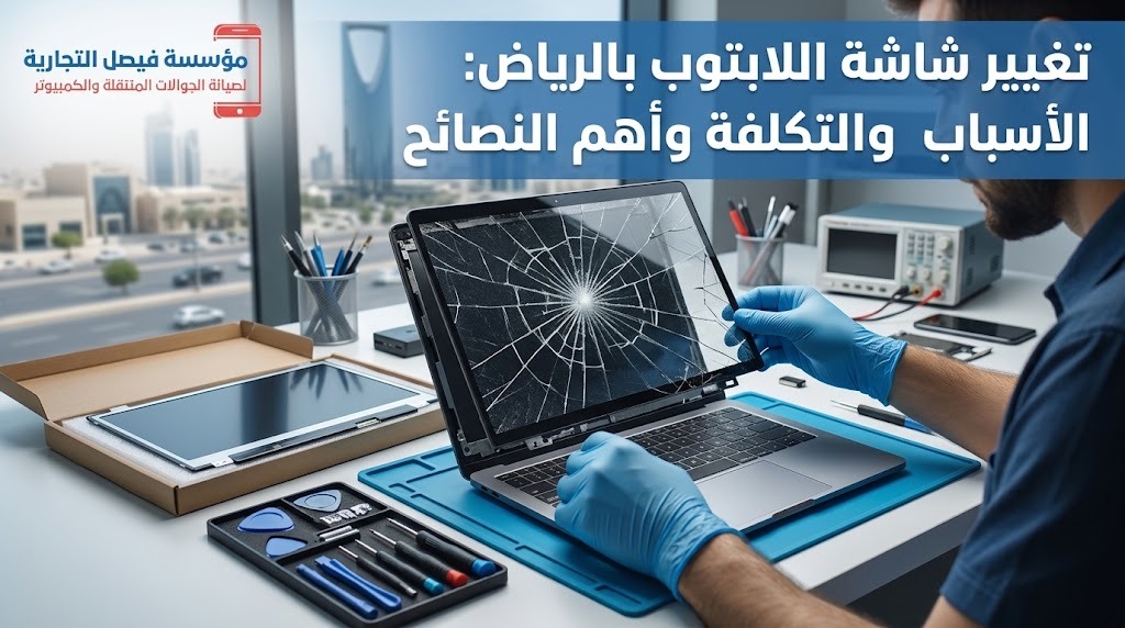 تغيير شاشة اللابتوب بالرياض وإصلاح الشاشة التالفة